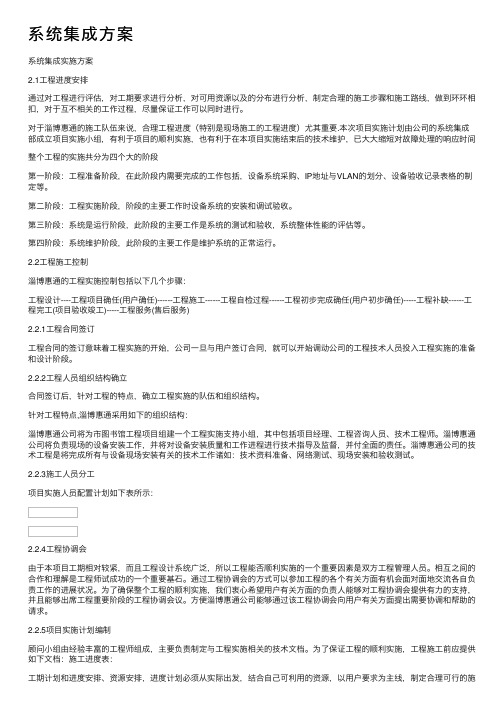 系统集成方案