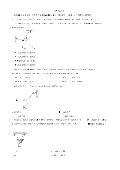 动态平衡专题