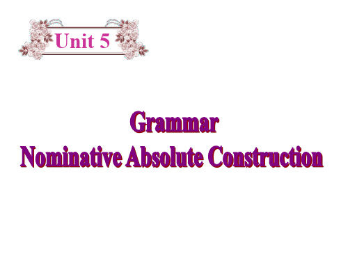 人教版高中英语选修10课件：Unit5 Grammar(共34张PPT)