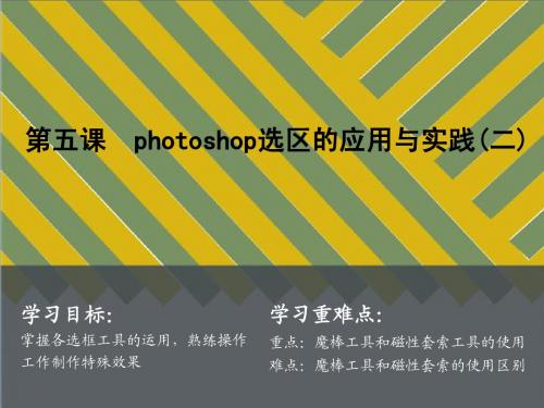 Photoshop 选区的应用与实践(二)