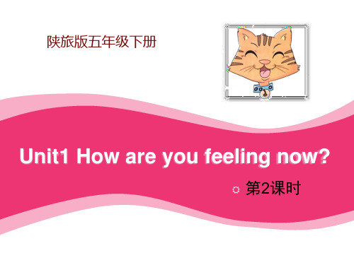 陕旅版五年级下册英语 《How Are You Feeling Now》课件