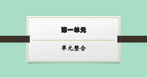 北师大版初中历史八年级下册精品教学课件 第一单元单元整合