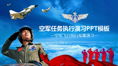 空军演习PPT模板