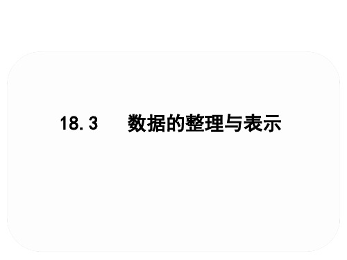 冀教版数学八年级下册数学18.3 数据的整理和表示课件(共13张PPT)