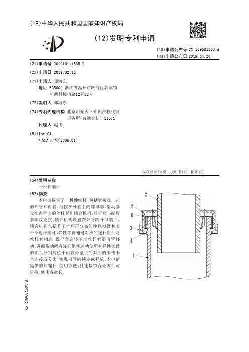 【CN109681503A】一种伸缩杆【专利】