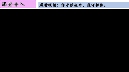 人教版道德与法治七年级上册守护生命课件422