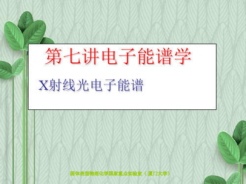 催化剂表征—电子能谱XPS分析