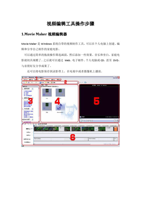 视频编辑工具操作步骤简述