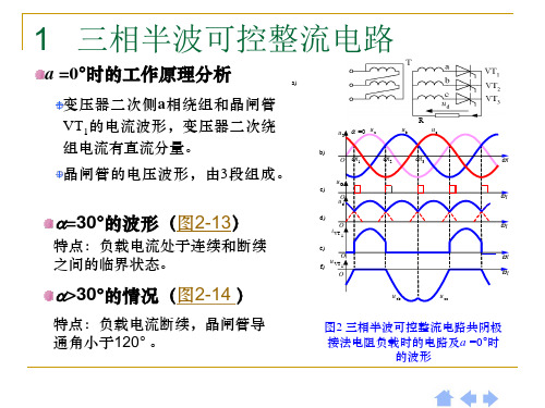 第七讲三相半波可控整流ppt课件