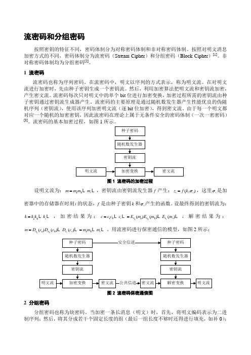 流密码与分组密码