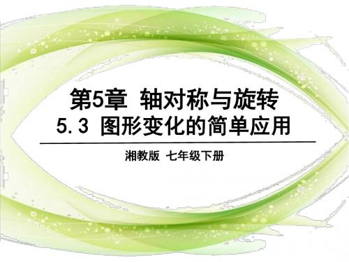 5.3 图形变换的简单应用