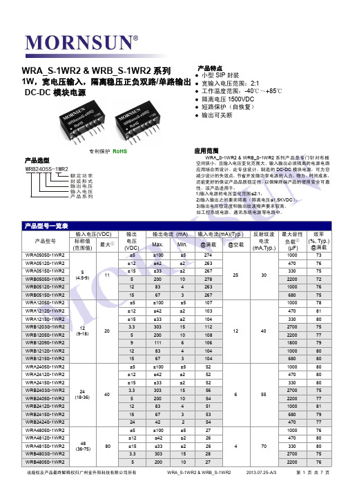 WRB_S-1WR2中文版-电源DCDC