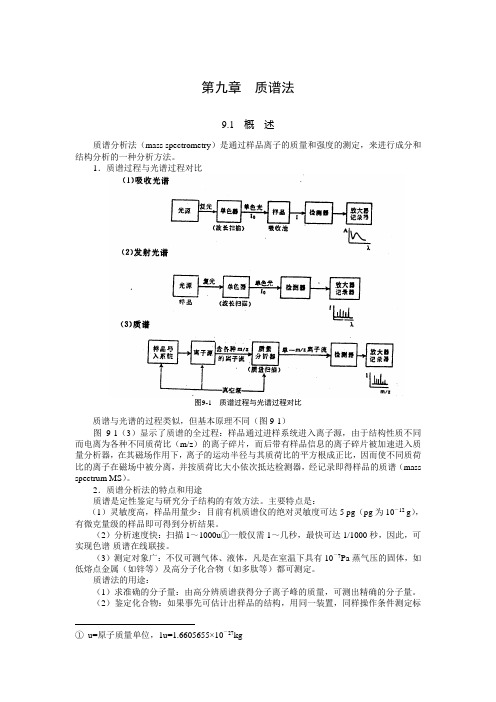 第九章 质谱分析法