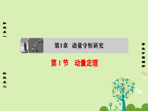 高中物理第1章动量守恒研究第1节动量定理课件鲁科版选修3-5