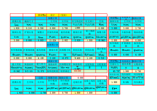 挑梁计算TL-1(屋面)