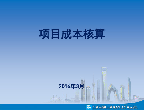 项目成本核算 ppt课件