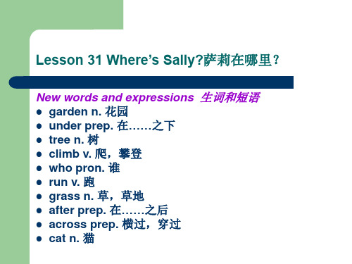 新概念英语第第31课上课用