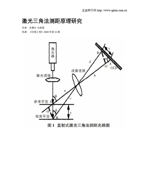 激光三角法测距原理研究