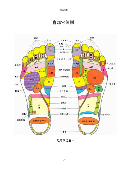 脚部穴位图全面(图文)