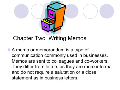 Chapter Two Writing Memos