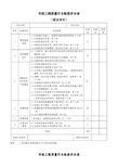 市政工程质量行为检查评分表