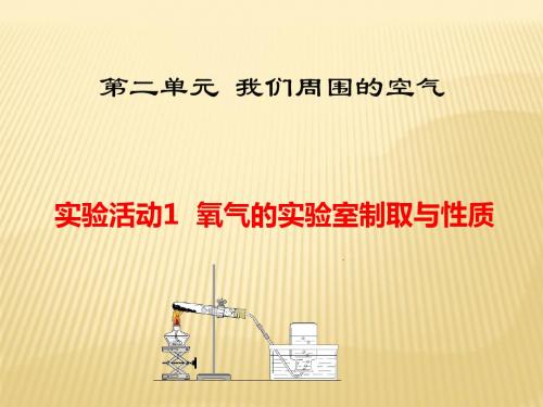 人教版九年级上册实验活动1氧气实验室制取和性质 (共13张PPT)