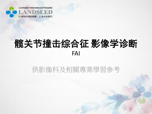 髋关节撞击综合征的影像学诊断(完整版)学习课件