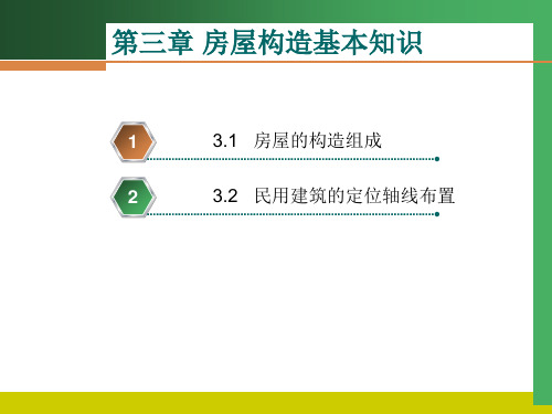 建筑识图与构造 第3版 第3章 房屋构造的基本知识