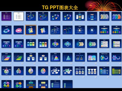 PPT图表数字模板共58页PPT资料