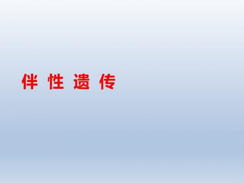 【人教版】高中生物必修二《2.3伴性遗传》课件
