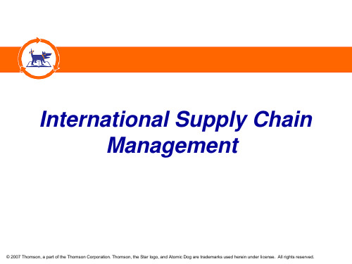 InternationalSupplyChainManagement国际供应链管理