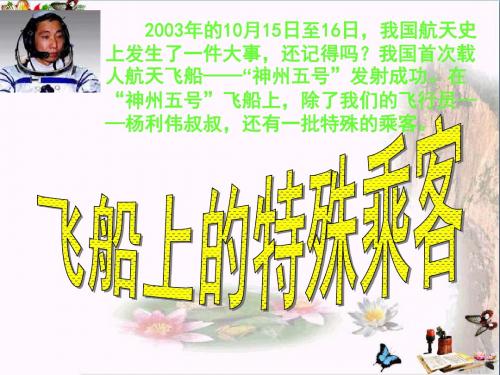 四年级语文上册 第8单元 32.飞船上的特殊乘客精选优质PPT课件 新人教版