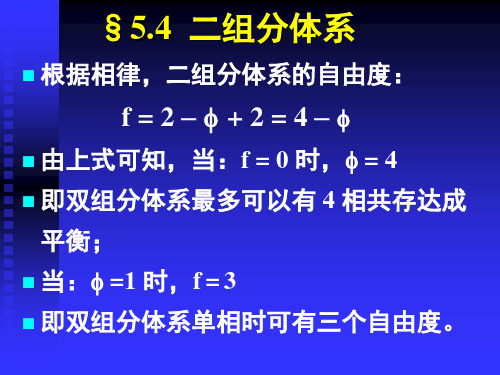 物理化学：5.4二组分体系1