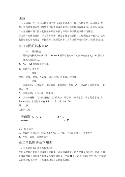 园林制图复习总结资料.doc