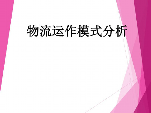 物流运作模式分析28张_2022年学习资料