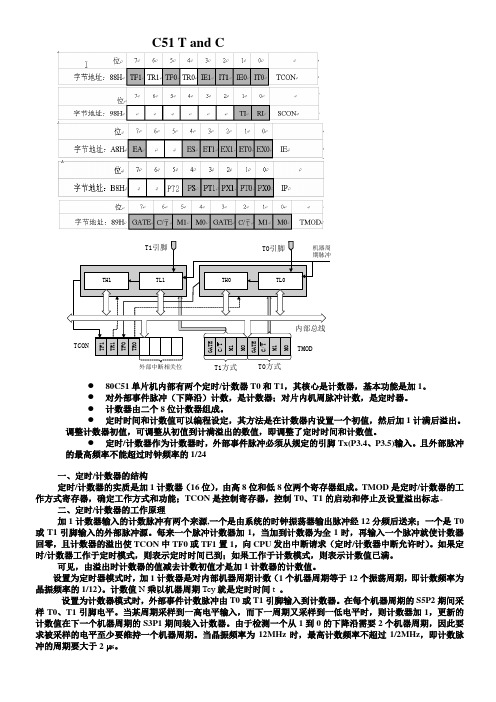 C51单片机定时计数器应用编程归纳总结