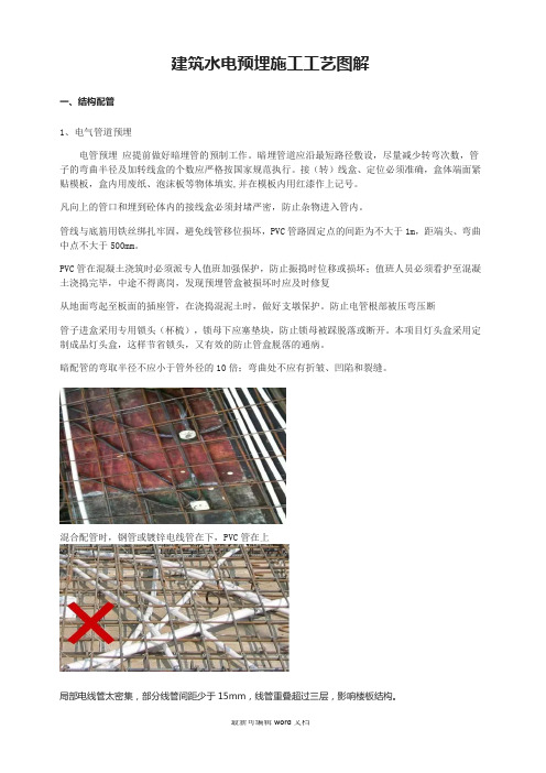 建筑水电预埋施工工艺图解完整版