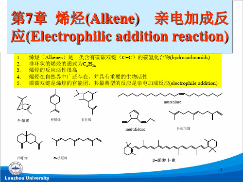 第七章 烯烃