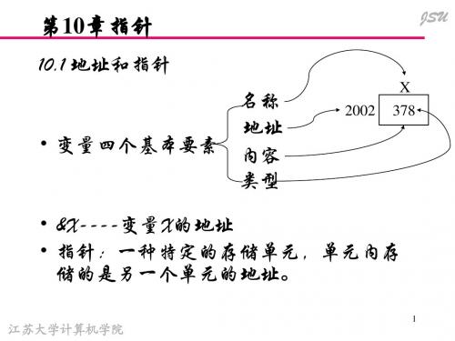 大学计算机C语言之指针