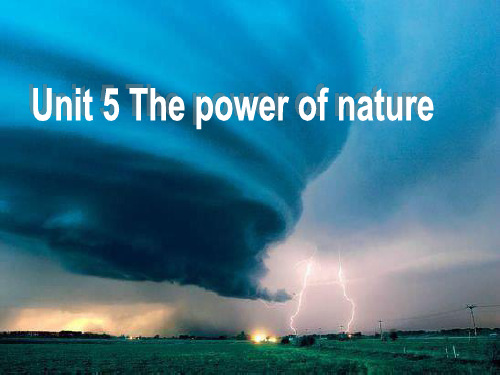 人教版高二英语选修六Unit 5 The power of nature Writing课件(共19张PPT)