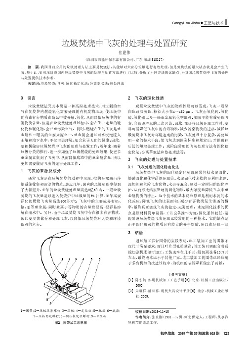 垃圾焚烧中飞灰的处理与处置研究