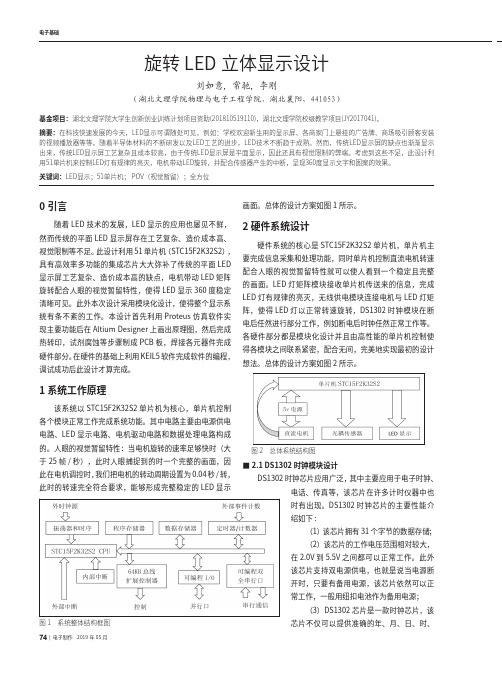 旋转LED立体显示设计