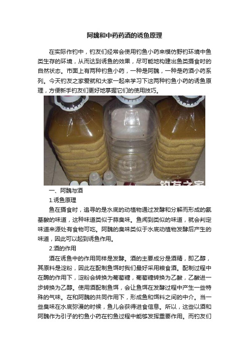 阿魏和中药药酒的诱鱼原理