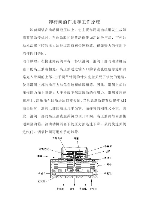 卸荷阀的作用和工作原理及汽轮机本体检修