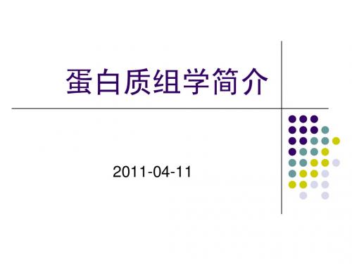 蛋白质组学简介