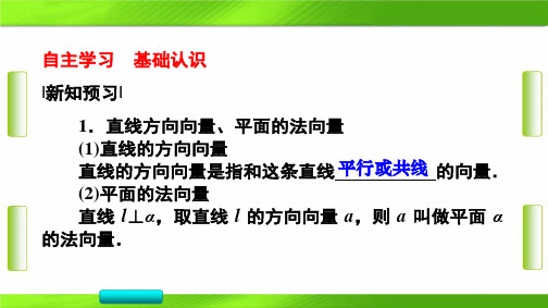 人教版湖南省长沙市长郡中学2020-2021学年度上学期高二数学《空间向量与平行_垂直关系》教育课件