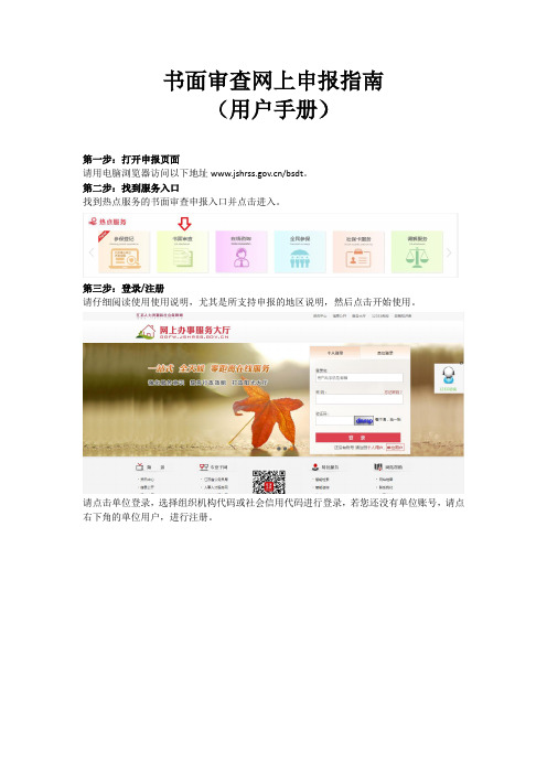 书面审查网上申报指南.docx