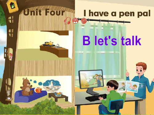 人教版PEP英语六年级上册Unit4 I have a pen palB lets talk课件等