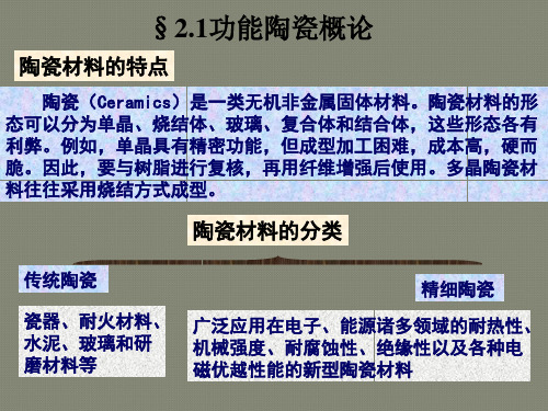 第二章功能陶瓷材料的合成与制备