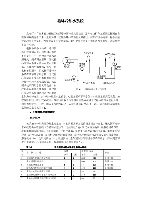 循环冷却水系统